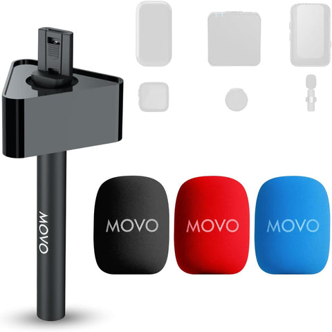 WMX-HMF2 | Handheld Mic Handle and Flag | Movo