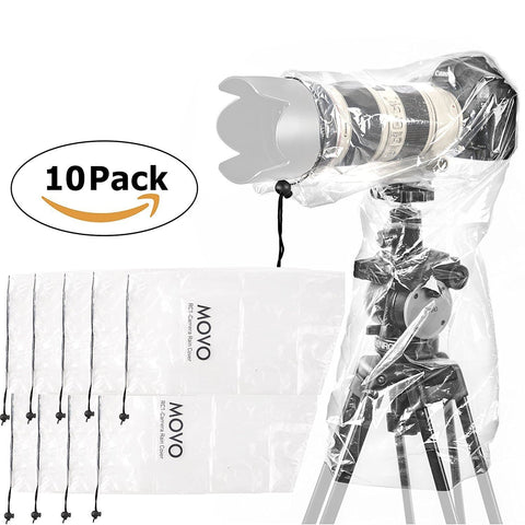 RC1-10 | Waterproof Camera Covers for DSLR 10 Pack | Movo