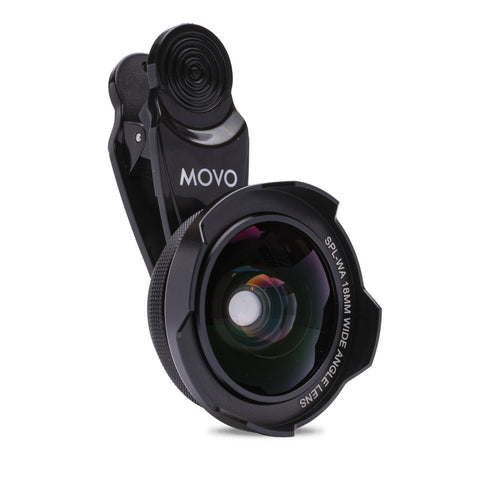 SPL-WA | 18mm Wide Angle Lens with Universal Clip Mount | Movo