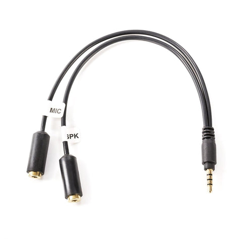 TCB 1 | 3.5mm TRRS Male to Dual TRS Female Adapter | Movo