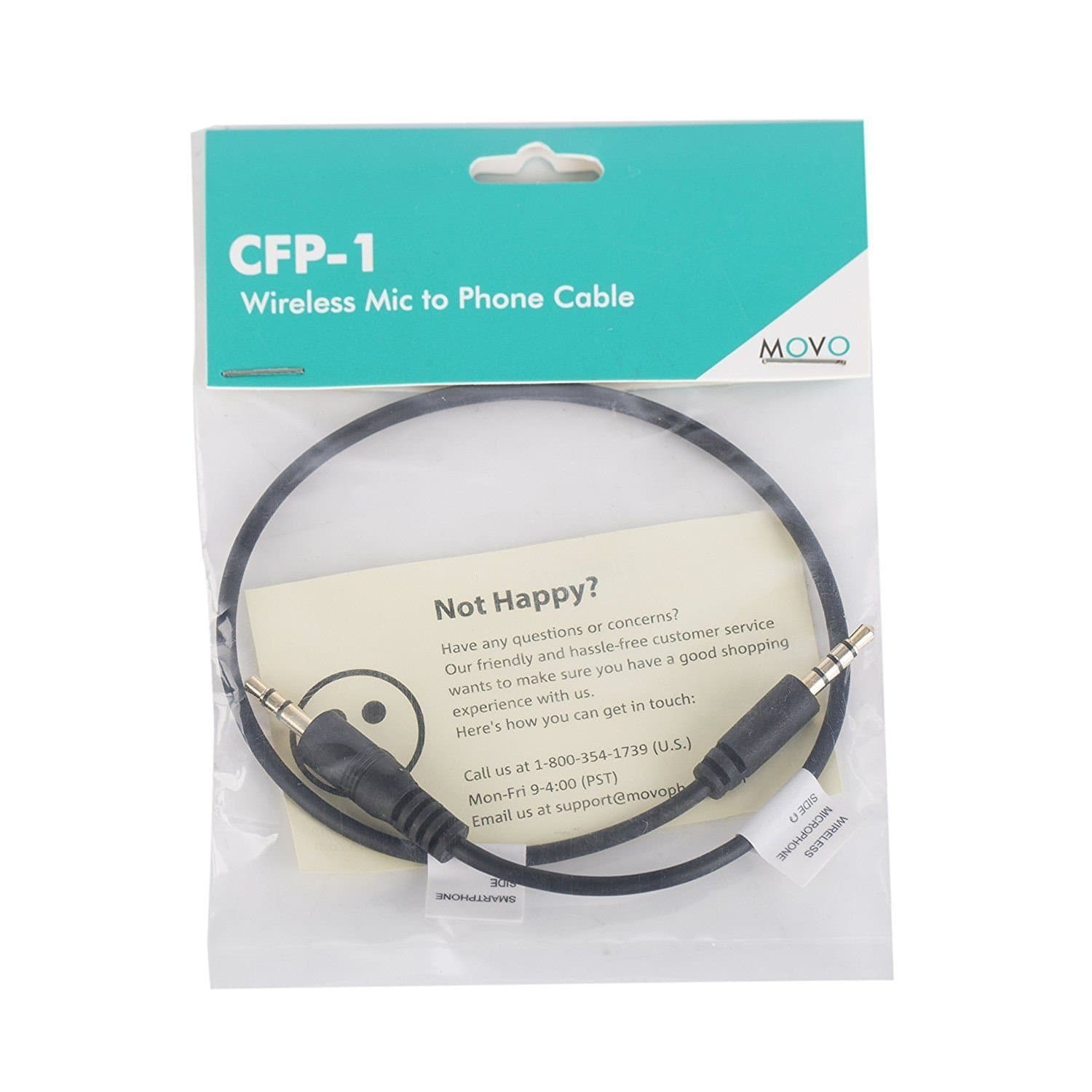 3.5mm TRS Mic to TRRS Adapter Cable for Smartphones | Movo - Movo