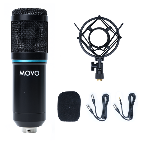 PC-M6 | Podcasting XLR Microphone With Pop Filter | Movo
