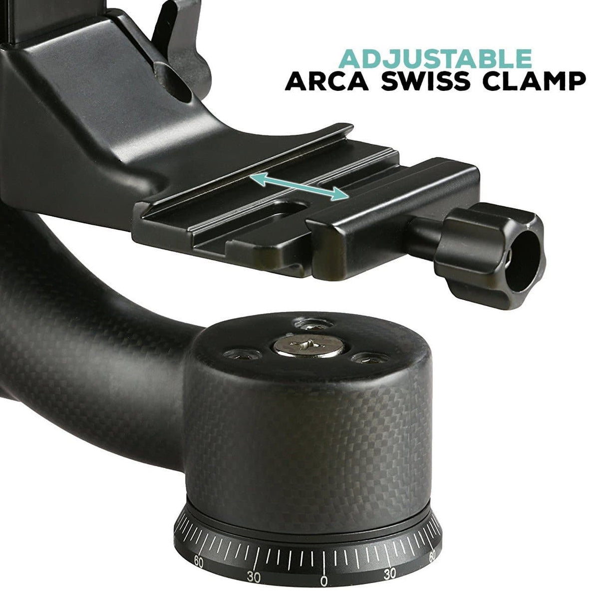 Carbon Fiber Professional Gimbal Tripod Head | GH800 | Movo - Movo