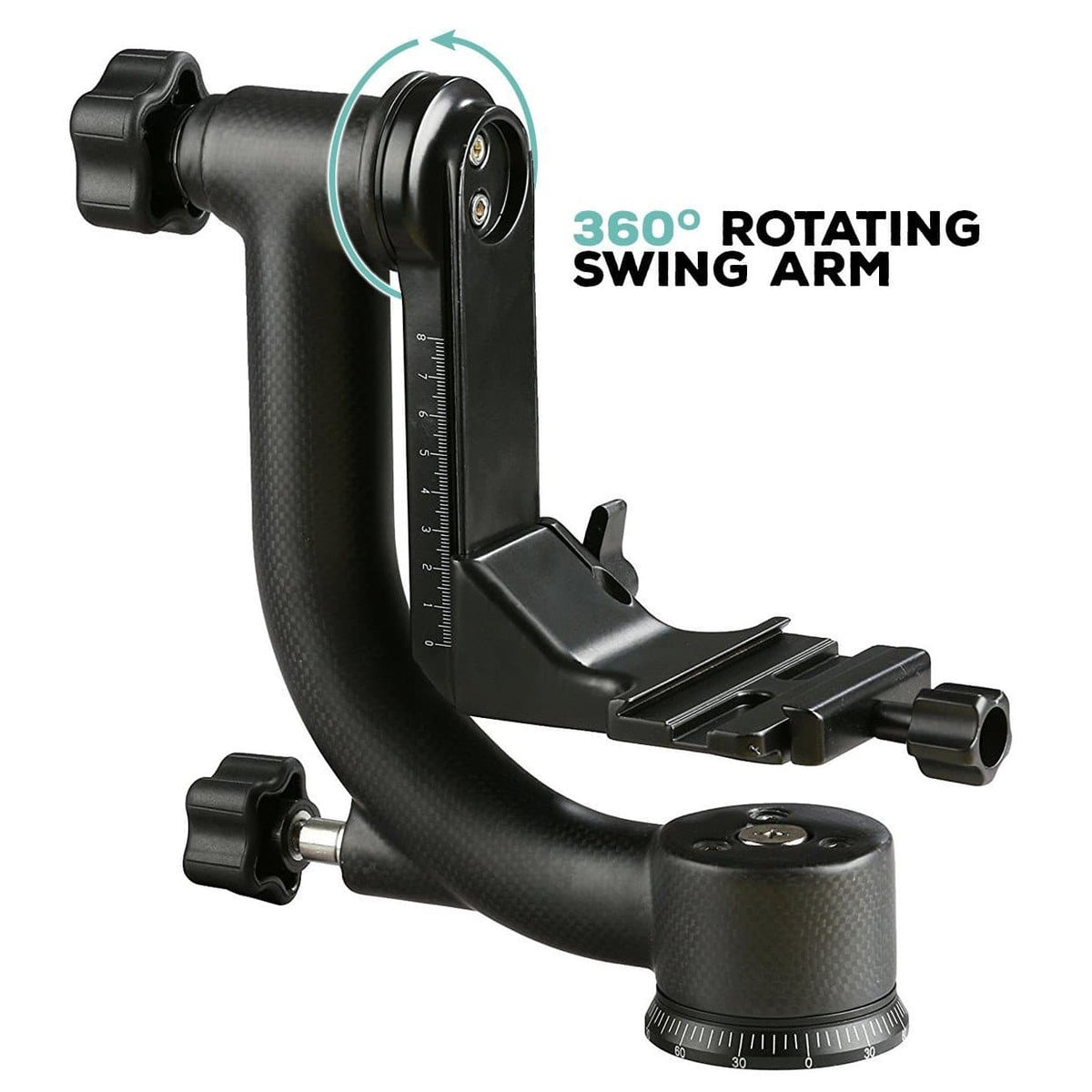 Carbon Fiber Professional Gimbal Tripod Head | GH800 | Movo - Movo