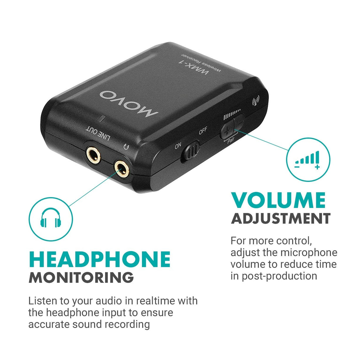 Wireless Microphone | Lavalier Microphone System | WMX-1 | Movo - Movo