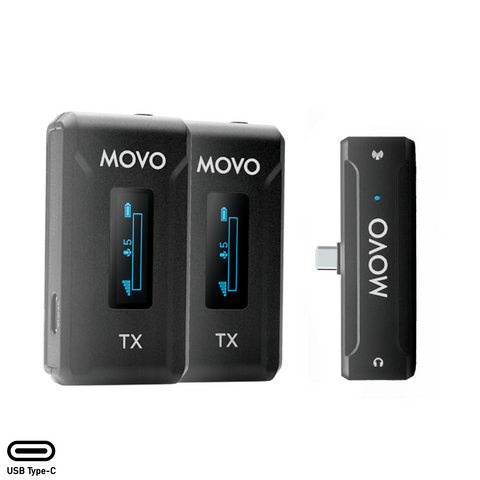 WMX-2-C-DUO | Android Dual Wireless Lav Mic System | Movo