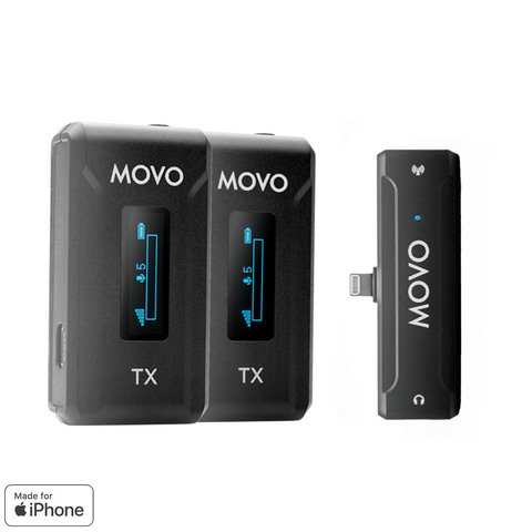 WMX-2-L-DUO | iPhone Wireless Lav Mic System | Movo