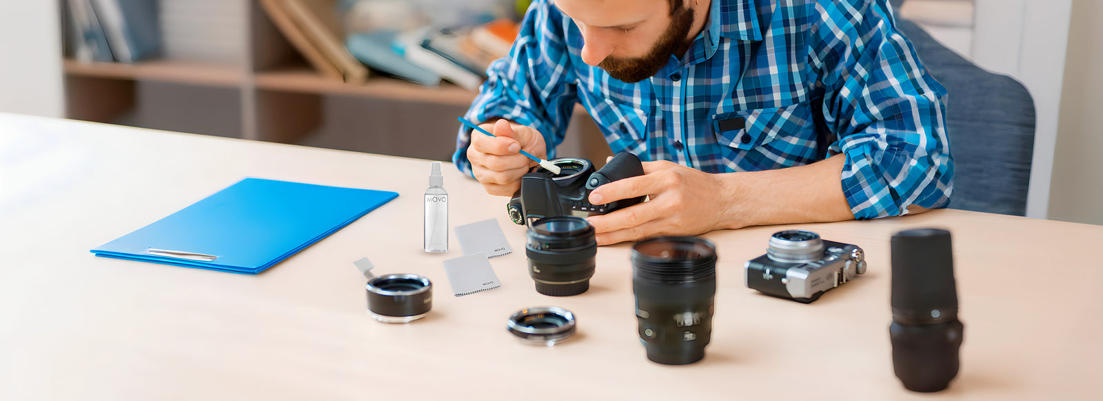 Camera Lens & Camera Sensor Cleaning Kit - Movo