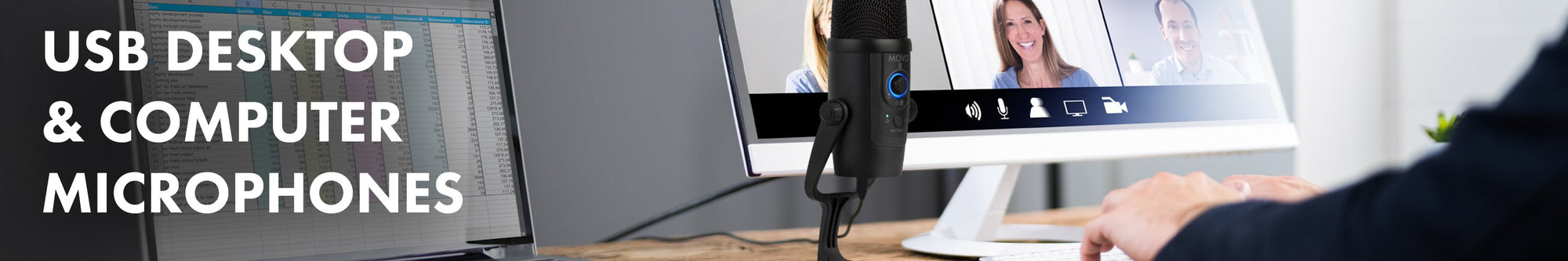 Usb Desktop Computer Top USB Desktop & PC Microphones | Movo