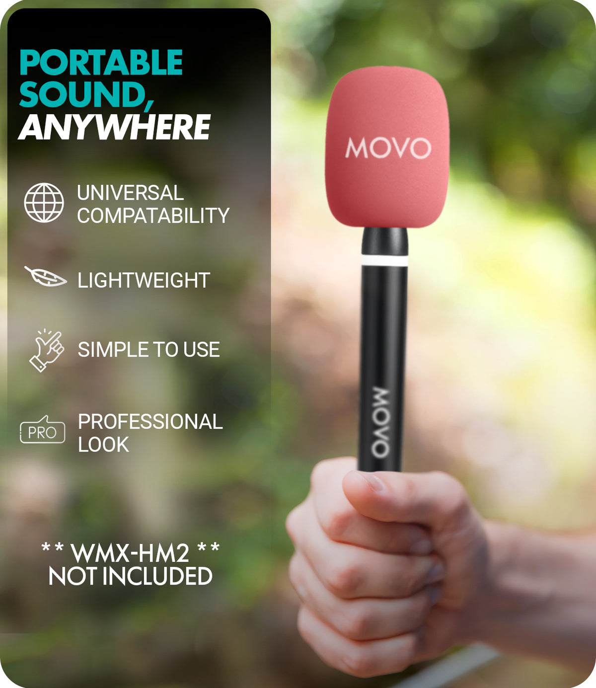 HWS | Colorful Foam Covers for Mic Handle | Movo