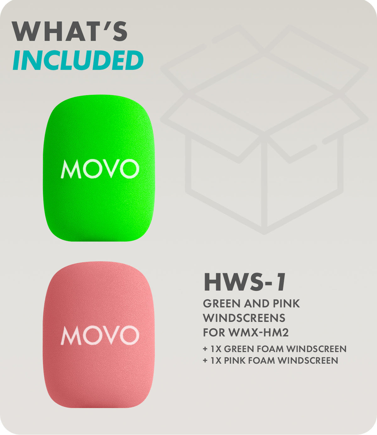 HWS | Colorful Foam Covers for Mic Handle | Movo