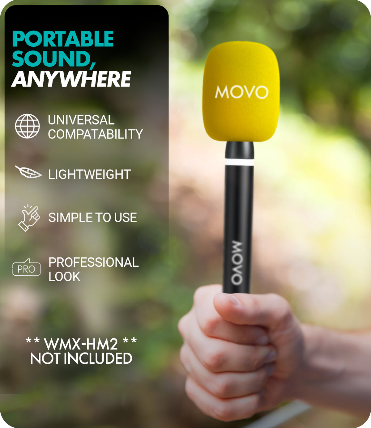 HWS | Colorful Foam Covers for Mic Handle | Movo