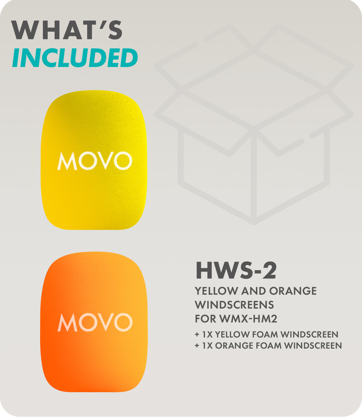 HWS | Colorful Foam Covers for Mic Handle | Movo