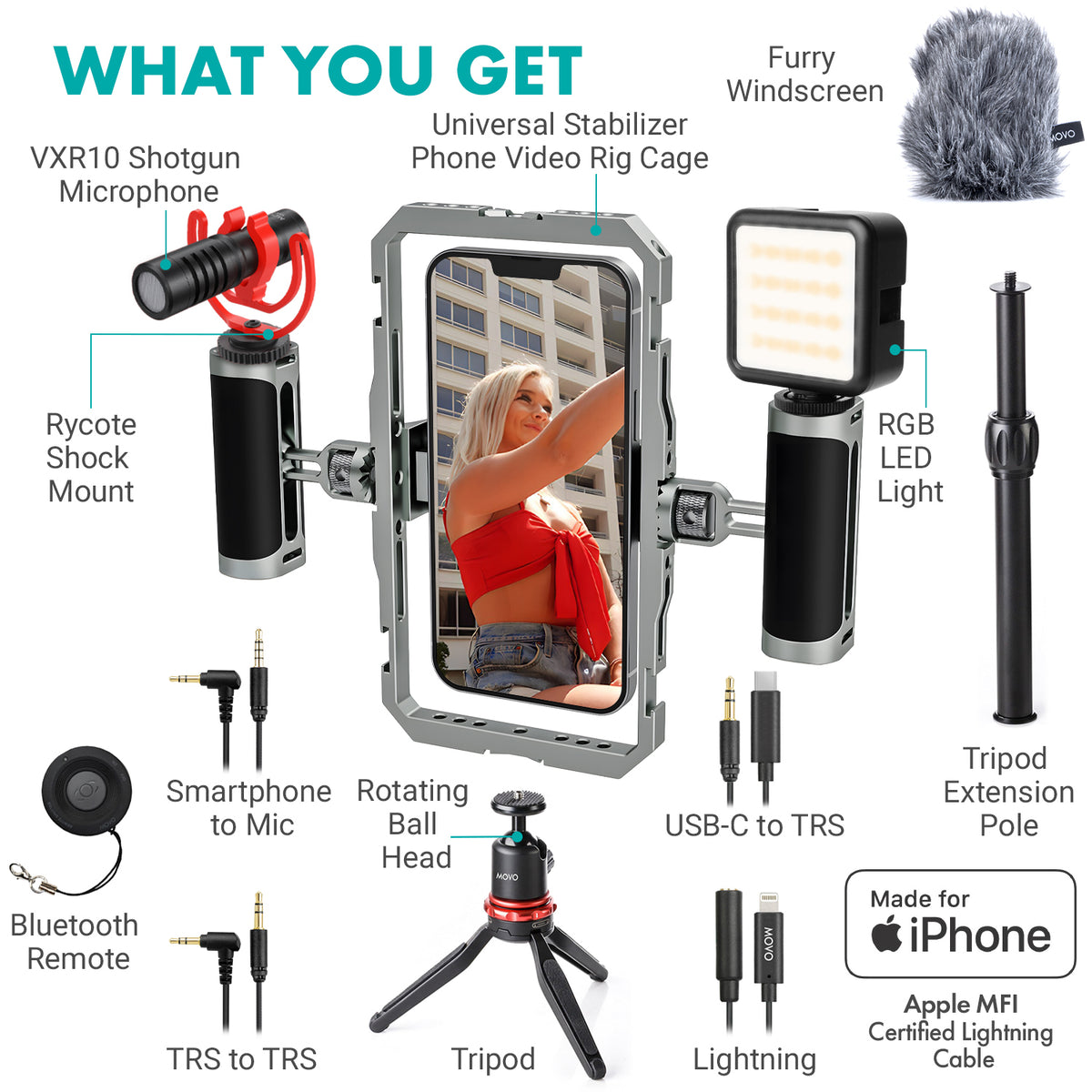 iFilmer-PRO | Smartphone Film Kit | Movo