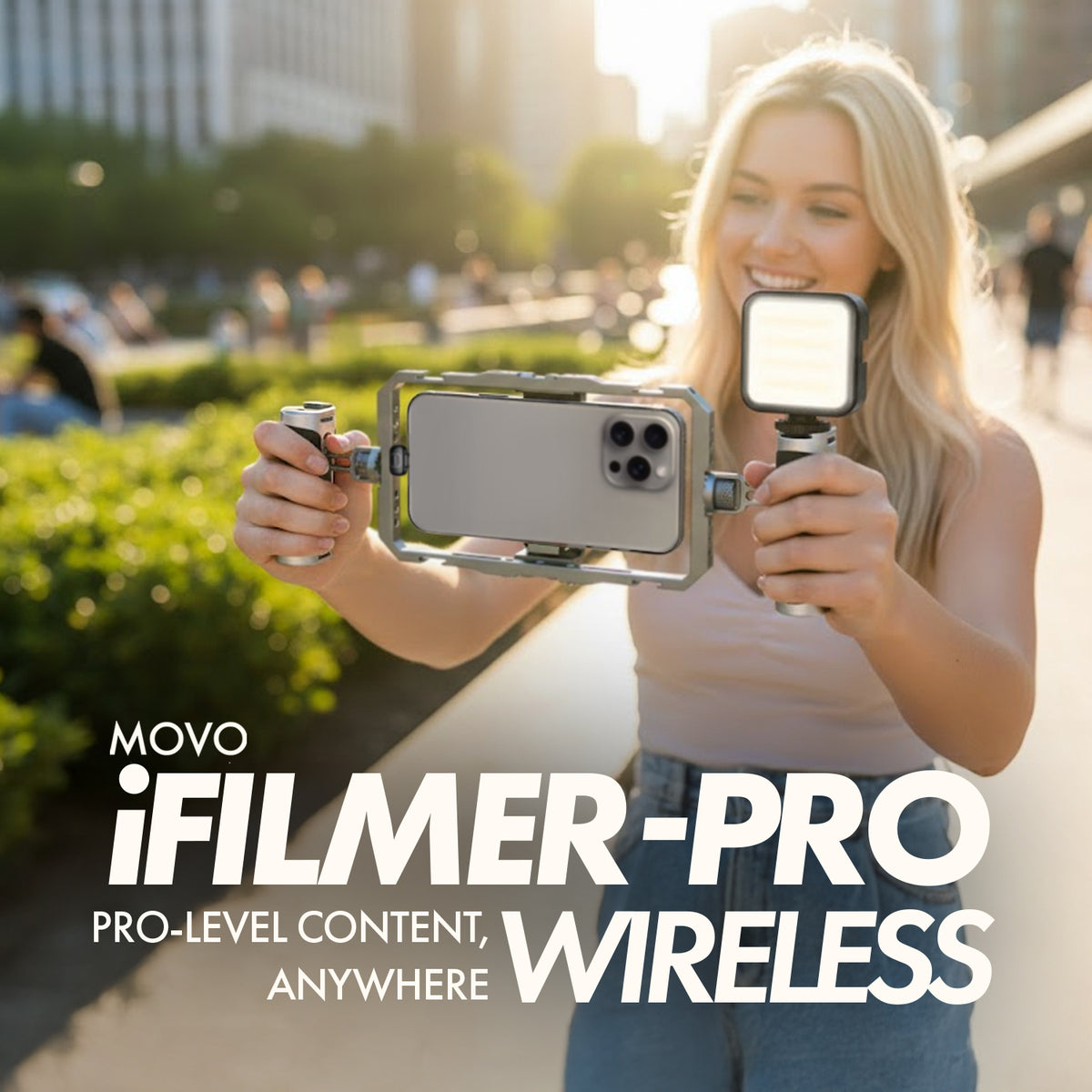 iFilmer-PRO-Wireless | Wireless Smartphone Film Kit | Movo