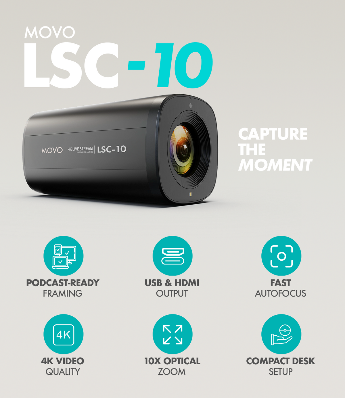LSC-10 | 4K Webcam | Movo