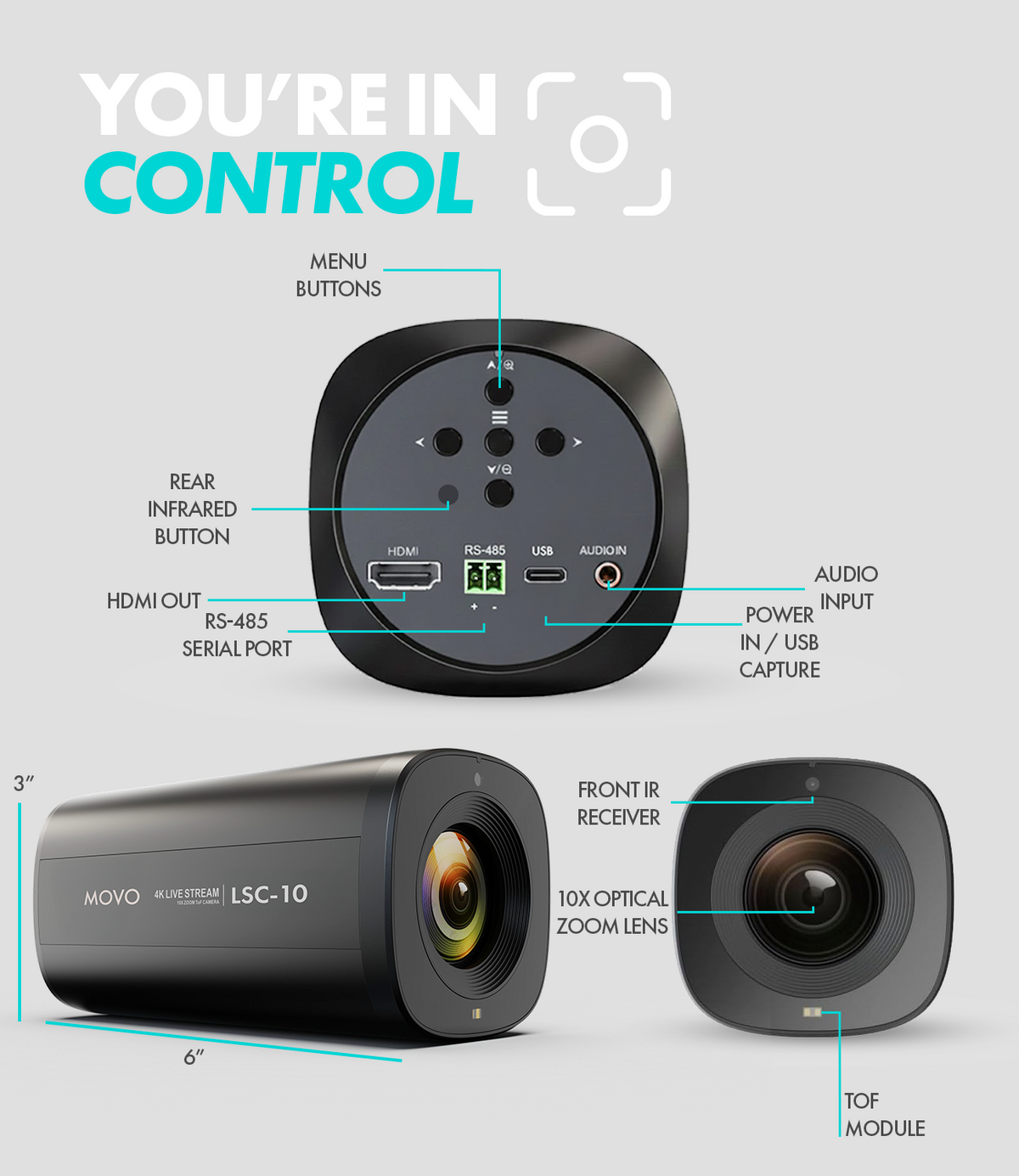 LSC-10 | 4K Webcam | Movo