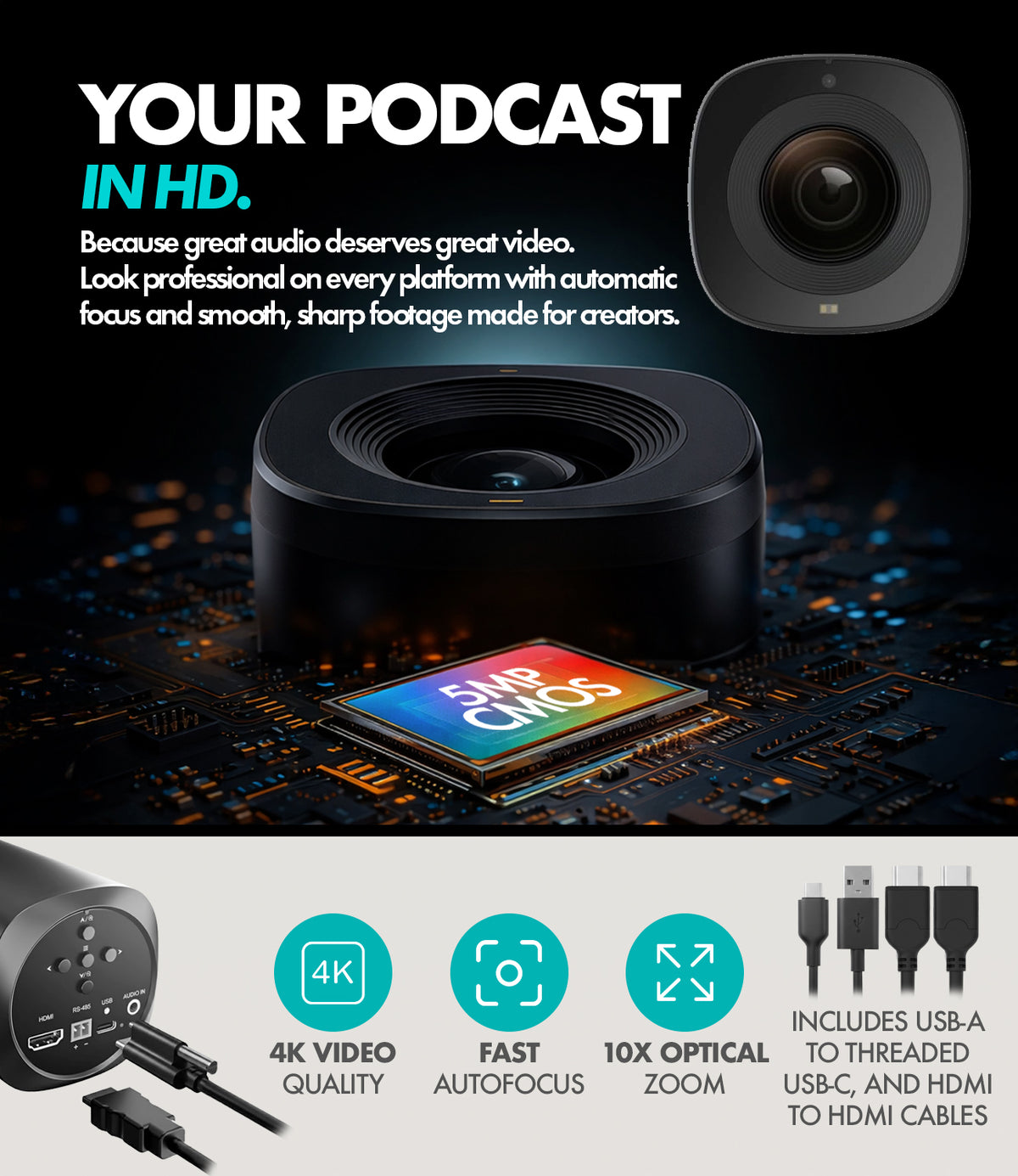 PCB-2 | Video Podcast Equipment Bundle | Movo