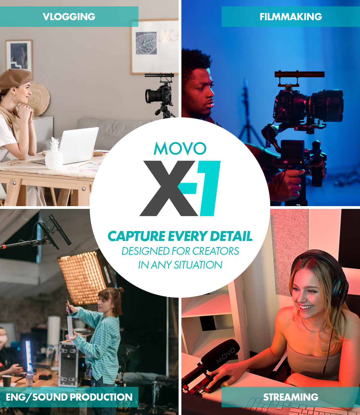 X1 | Supercardoid Video Microphone | Movo