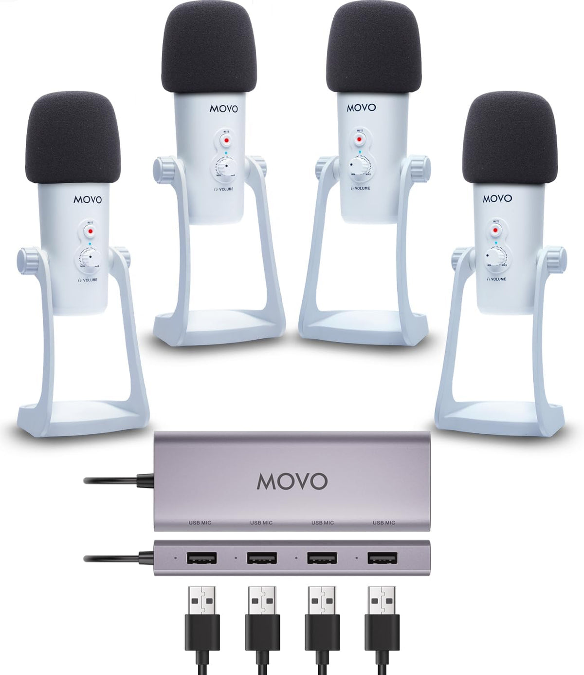 UMX-1+UM700 | USB Podcast Microphone Bundle | Movo