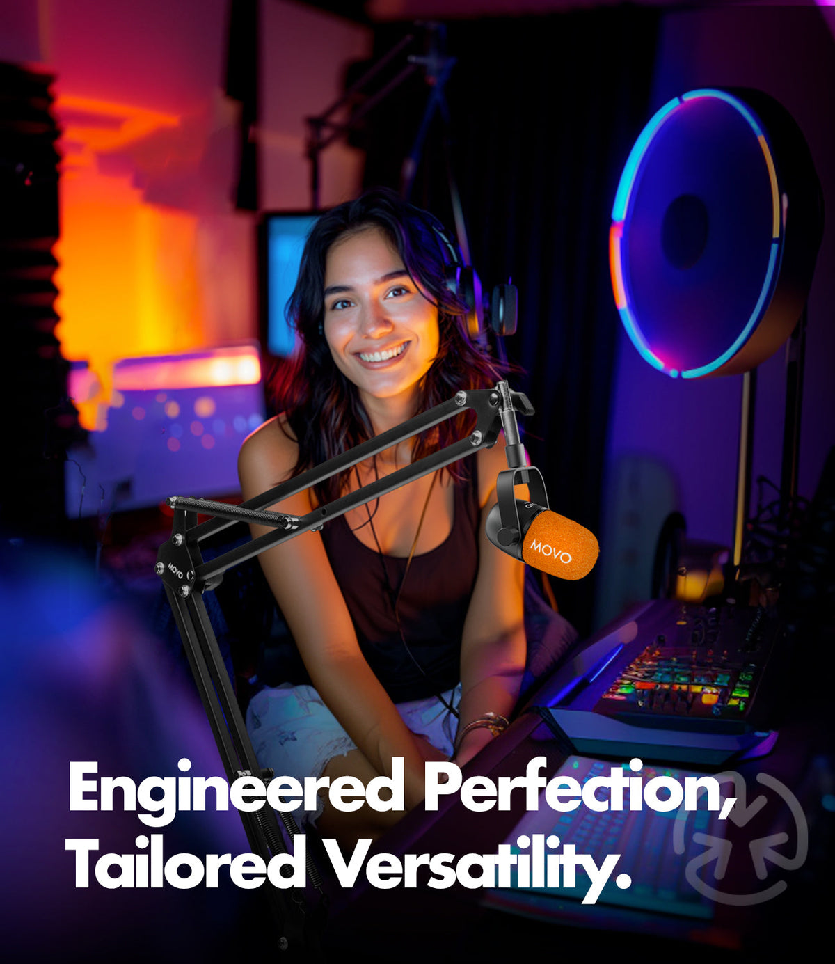 CastMic+ASM5 | XLR Podcasting Bundle with Boom Arm | Movo