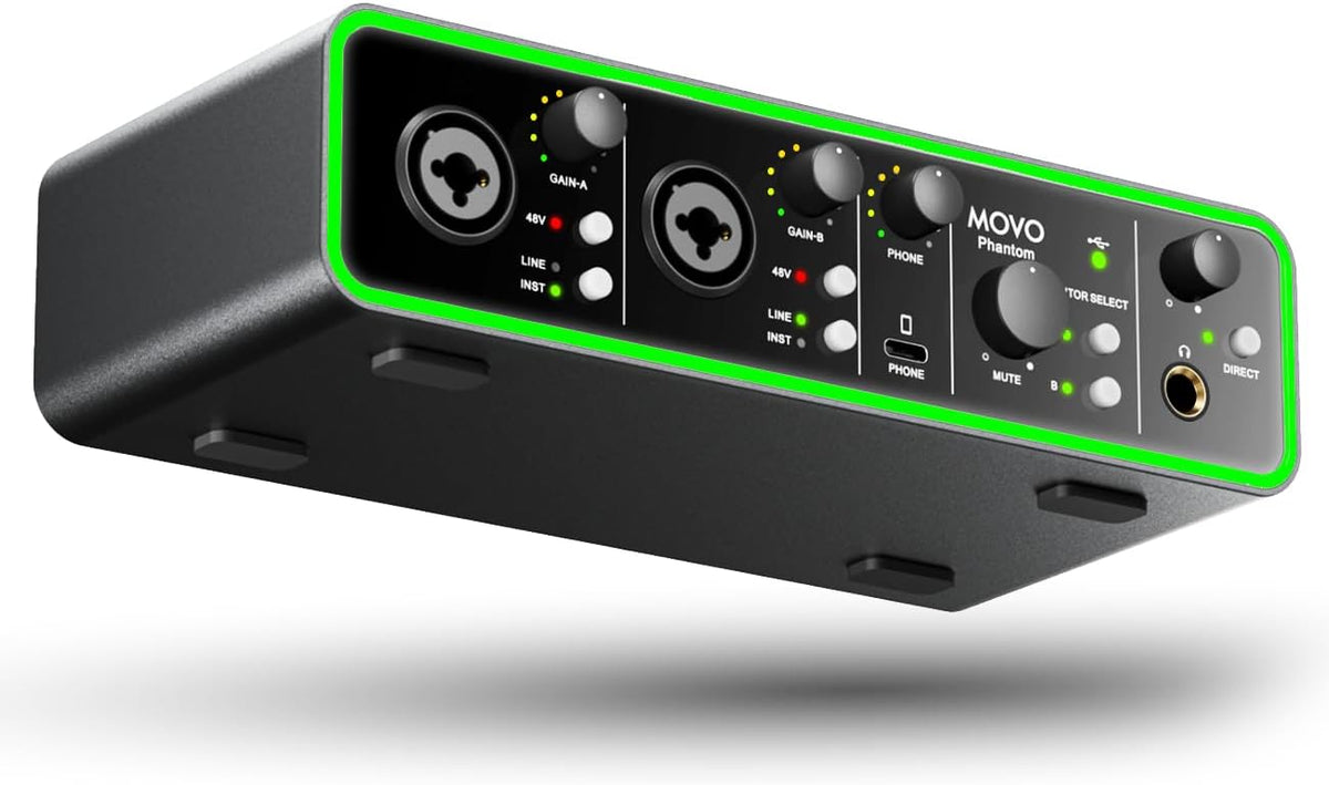 PHANTOM | Dual-Channel USB Audio Interface | Movo