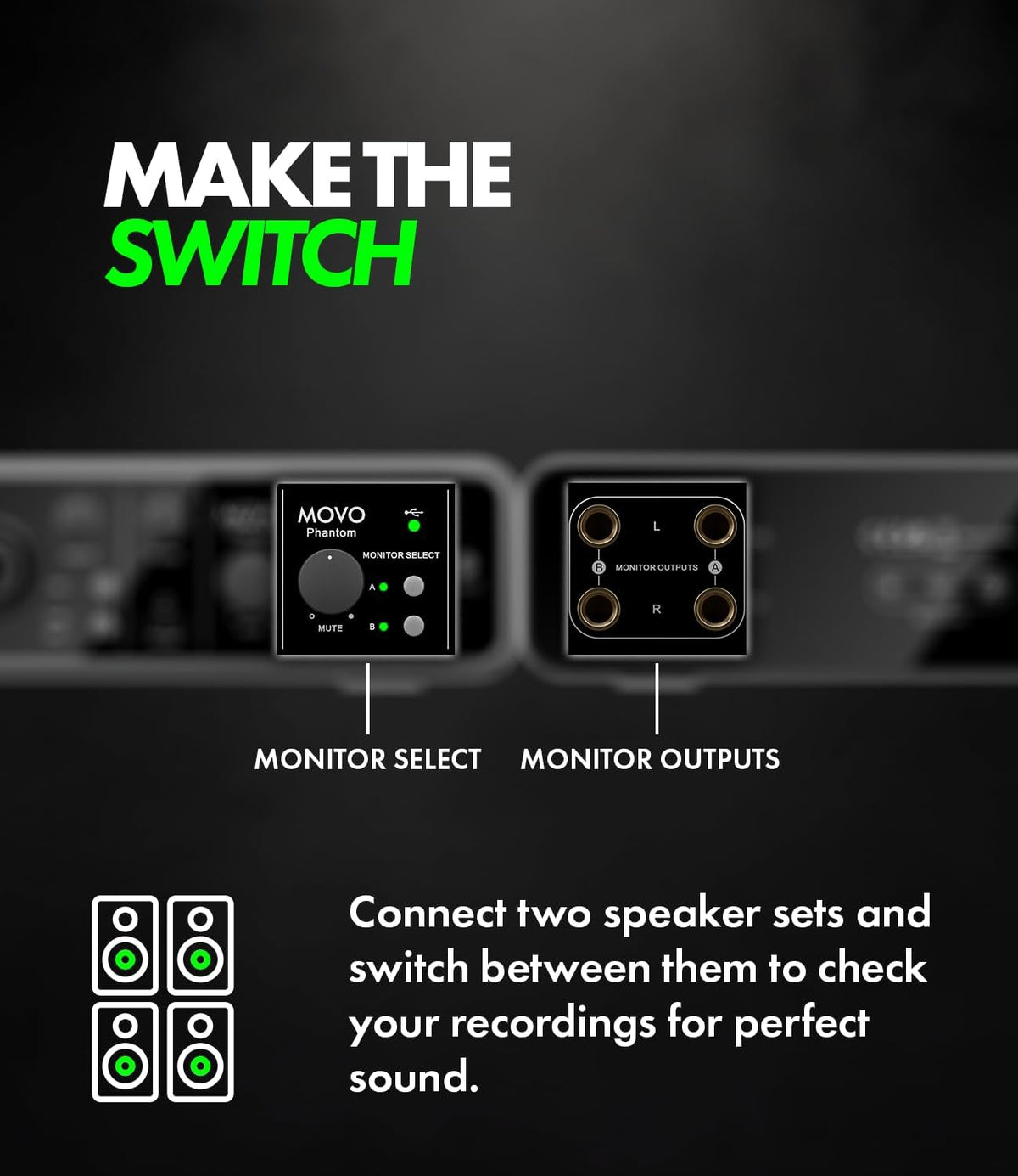 PHANTOM | Dual-Channel USB Audio Interface | Movo