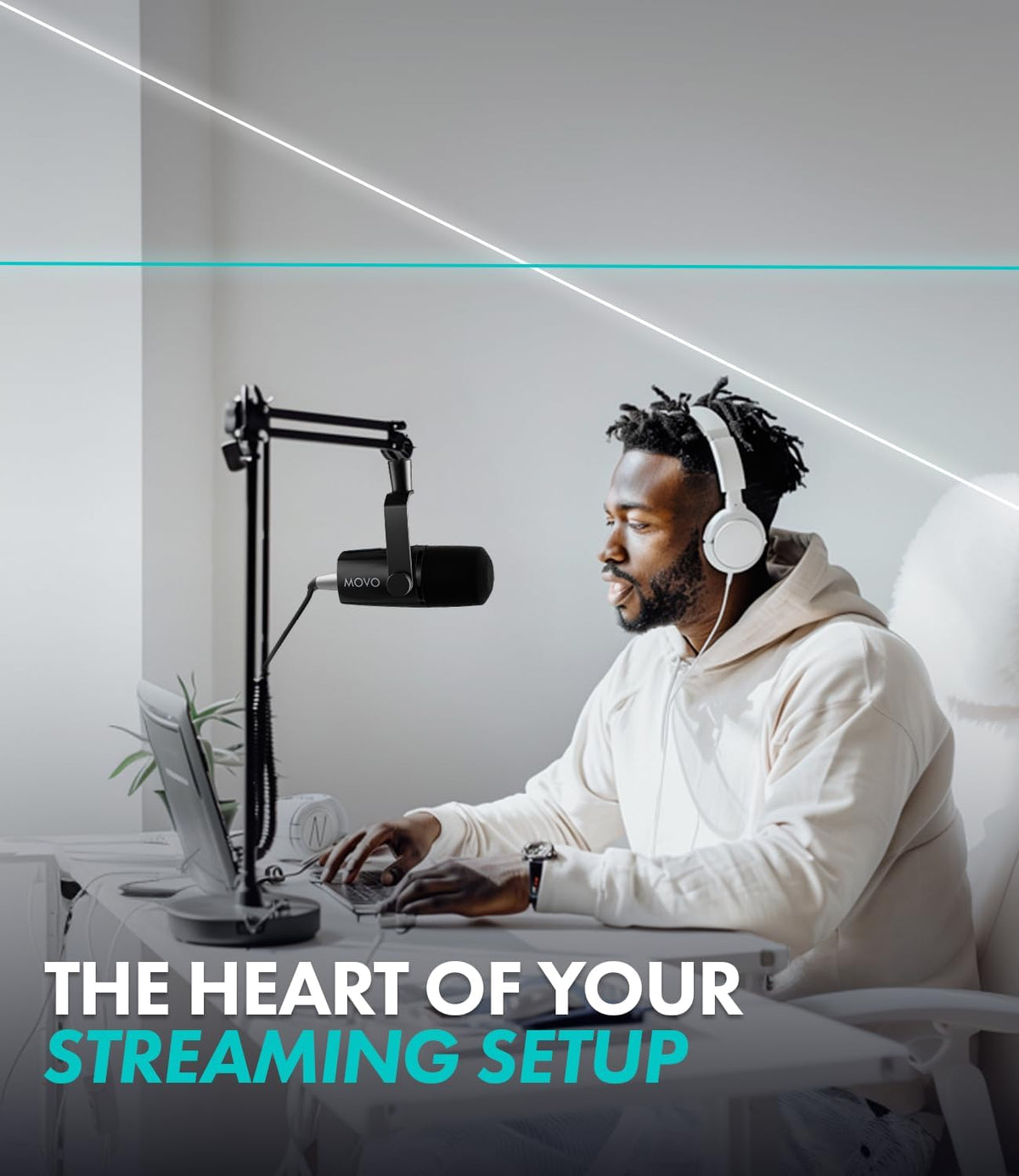 UM6 | Dynamic XLR &amp; USB-C Microphone | Movo