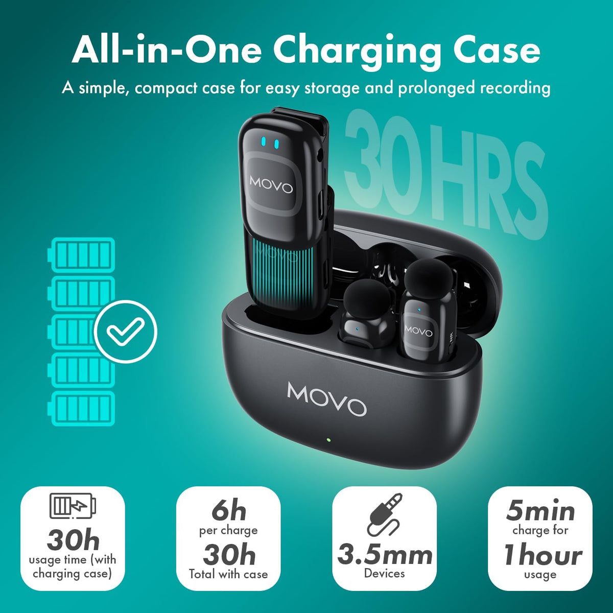 NanoMic | Compact Wireless Microphone | Movo