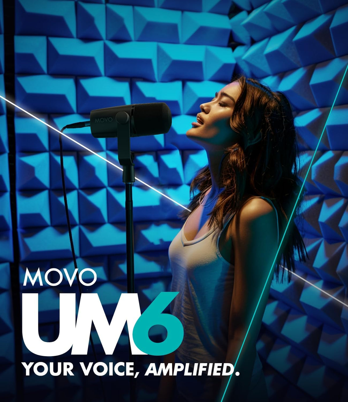 UM6 | Dynamic XLR &amp; USB-C Microphone | Movo