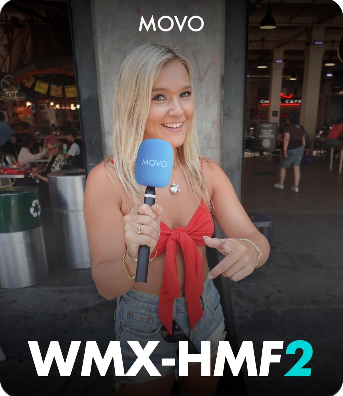 WMX-HMF2 | Handheld Mic Handle and Flag | Movo