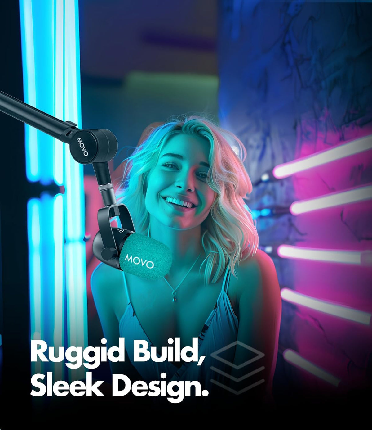 CastMic | Dynamic Microphone for Podcasting, YouTube, Streaming | Movo