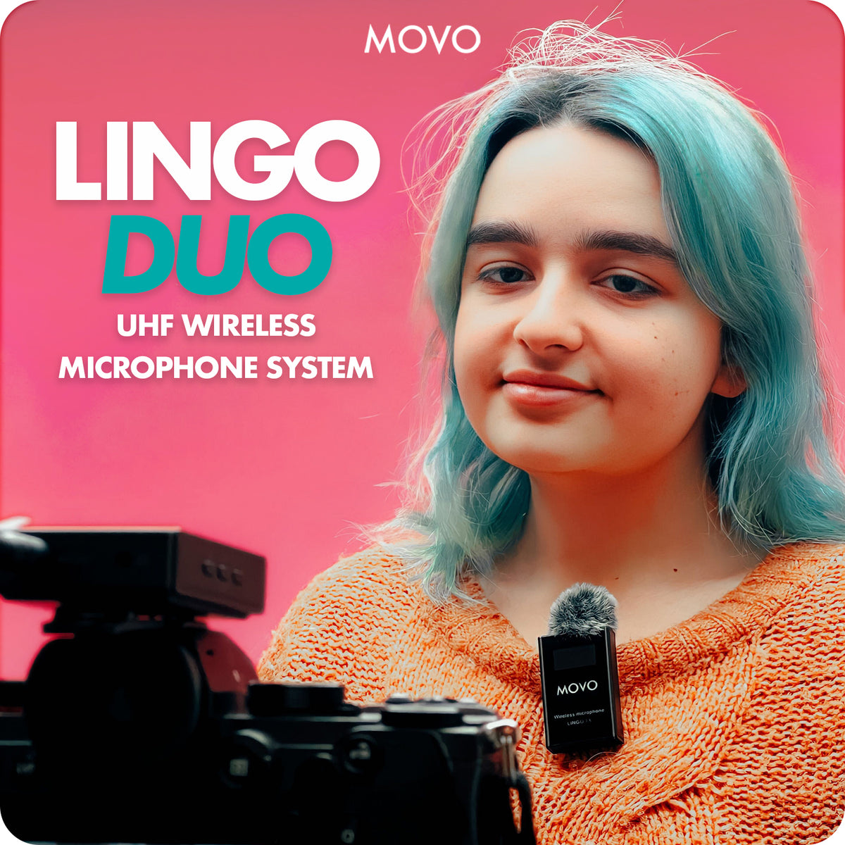 LINGO DUO | Wireless Lavalier Microphone | Movo