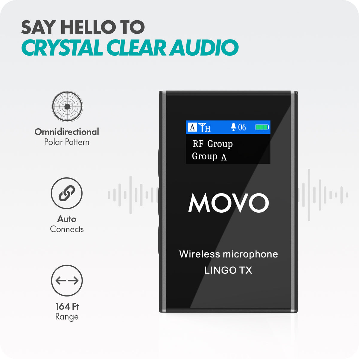 LINGO DUO | Wireless Lavalier Microphone | Movo