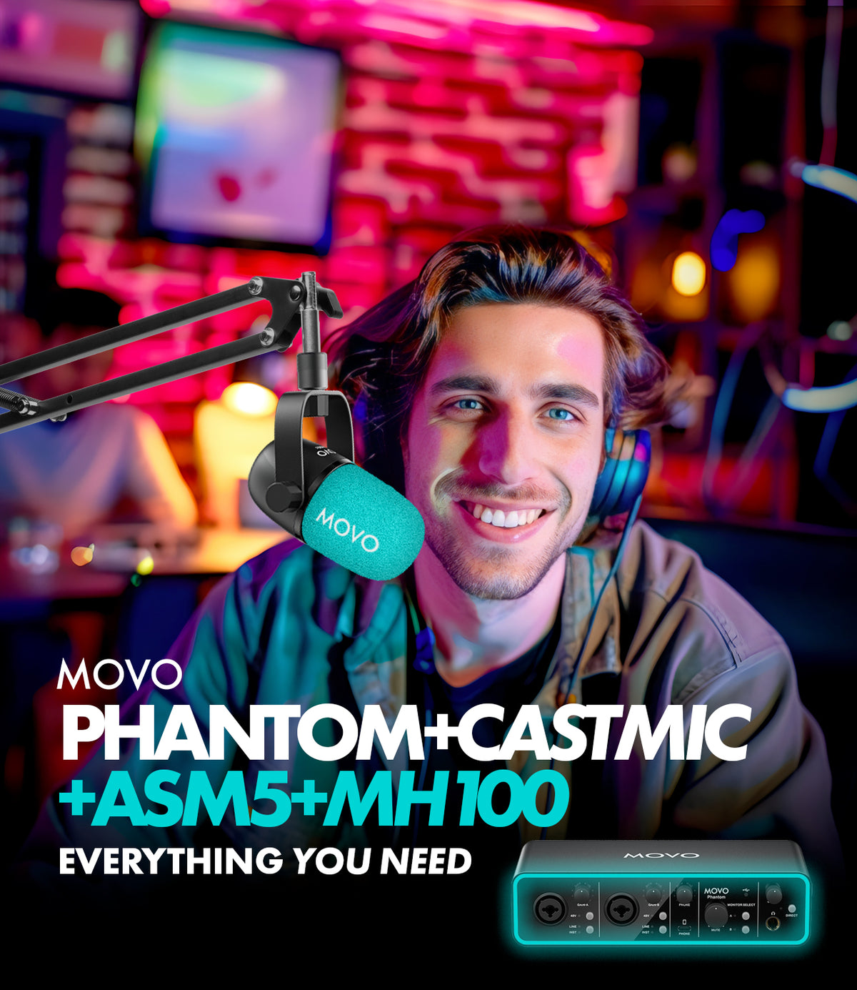PodPak2 | Complete Podcasting Kit | Movo
