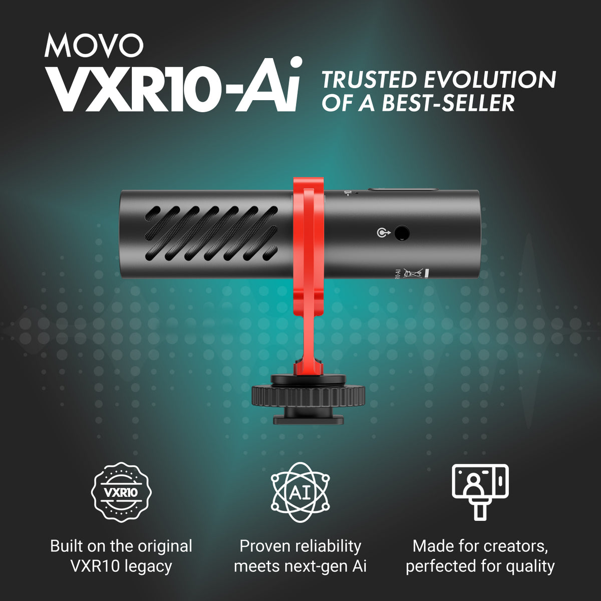 VXR10-AI | AI Powered Shotgun Microphone | Movo