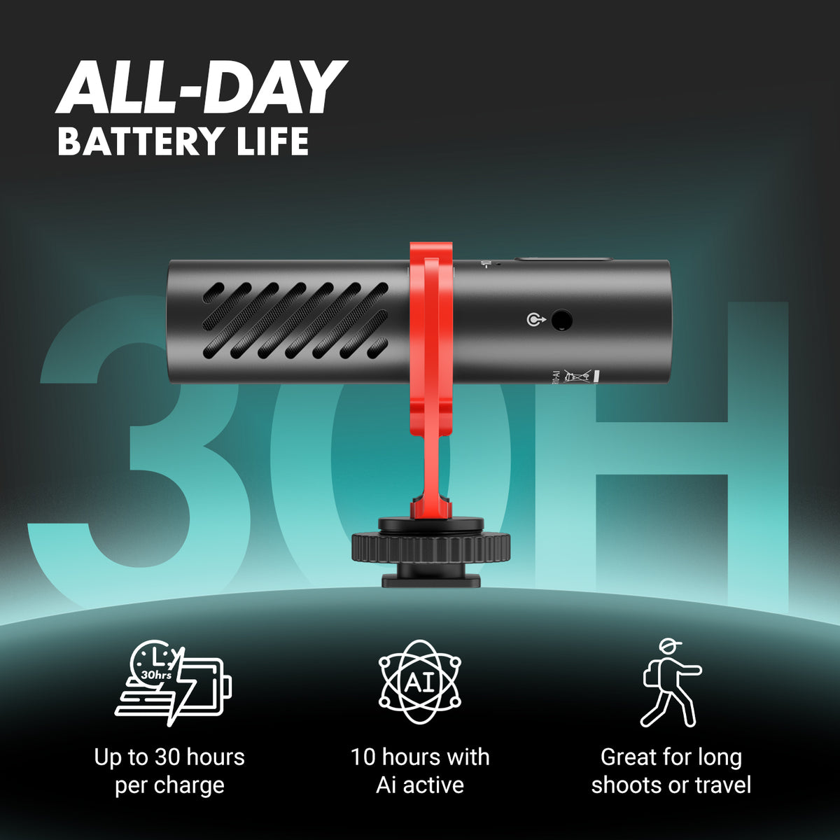 VXR10-AI | AI Powered Shotgun Microphone | Movo