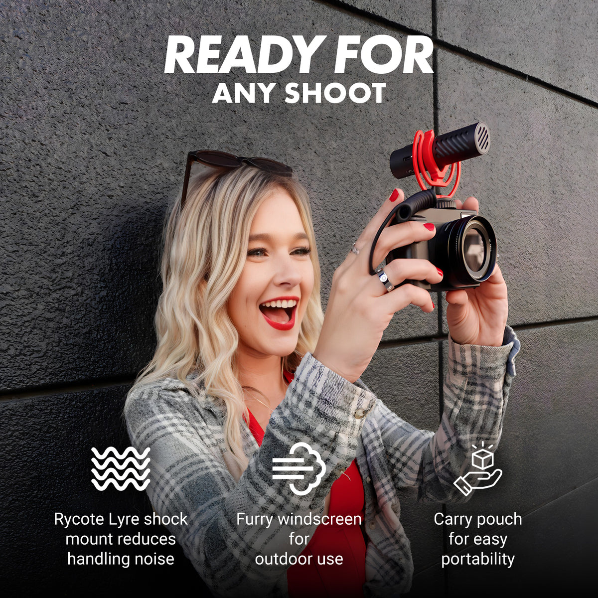 VXR10-AI | AI Powered Shotgun Microphone | Movo