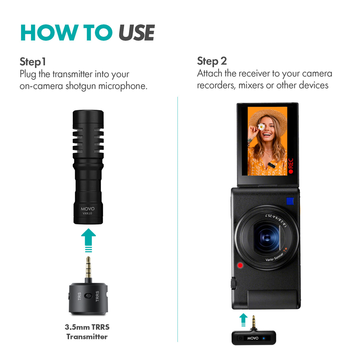 Shotgun Mic with Wireless Adapter and Tripod | Movo