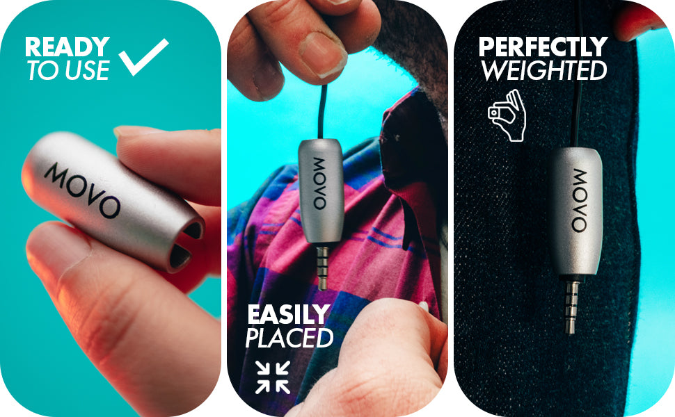 MIC&#39;D | Weight for Lavalier Microphone | Movo