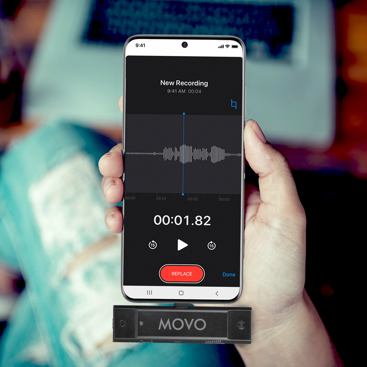 EDGE-UC | USB-C Wireless Microphone for Android &amp; Samsung | Movo