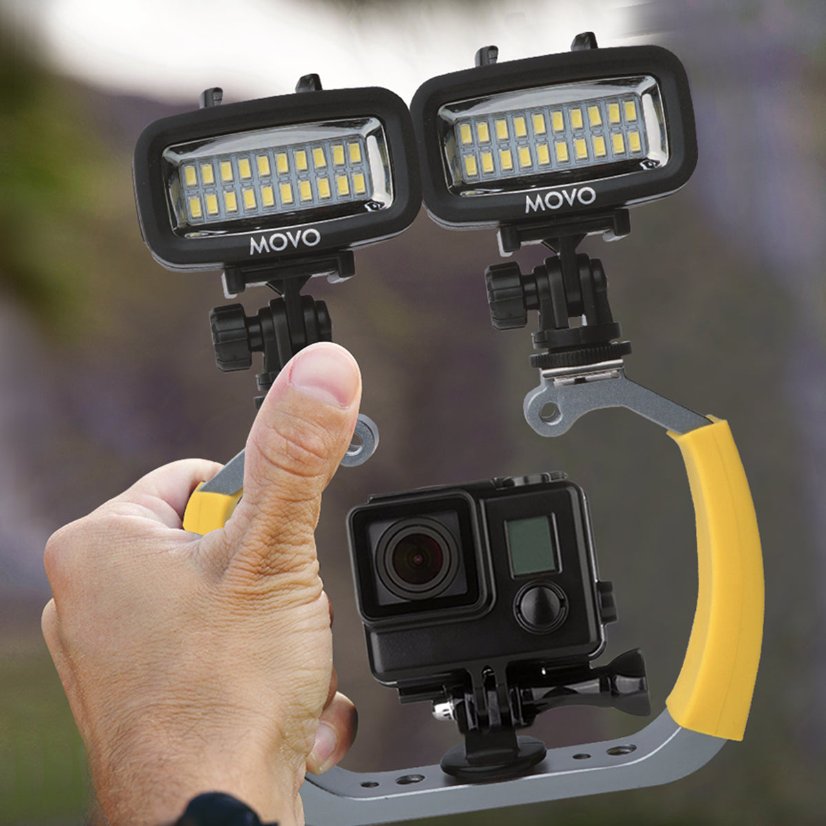 DiveRig3 | Waterproof GoPro Scuba Lights | Movo
