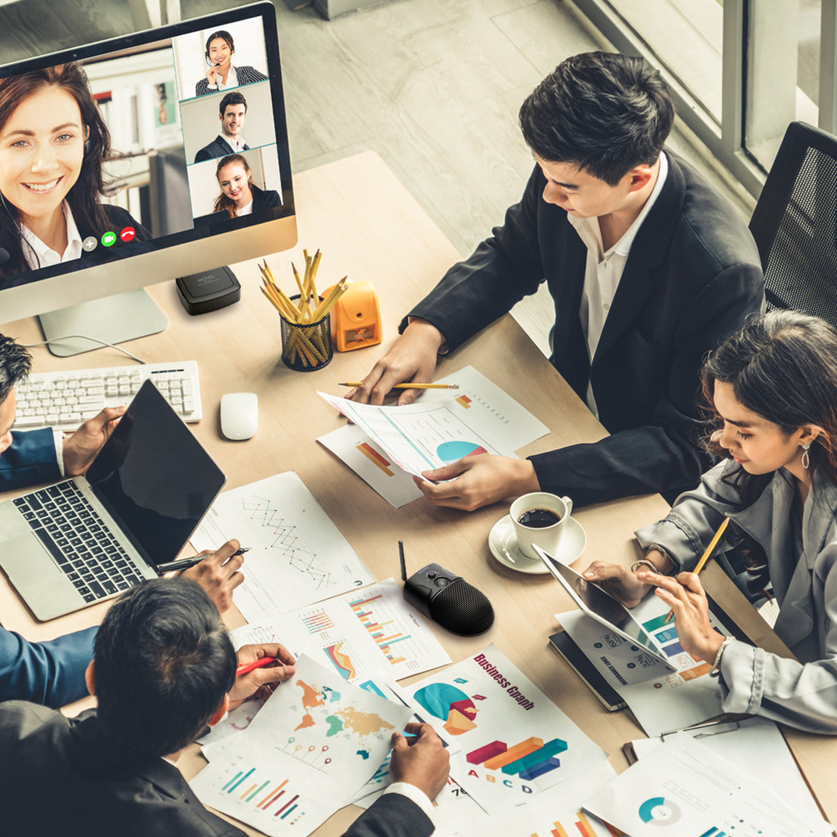 MC2000 | Sistema de micrófono inalámbrico para conferencias | Movo 