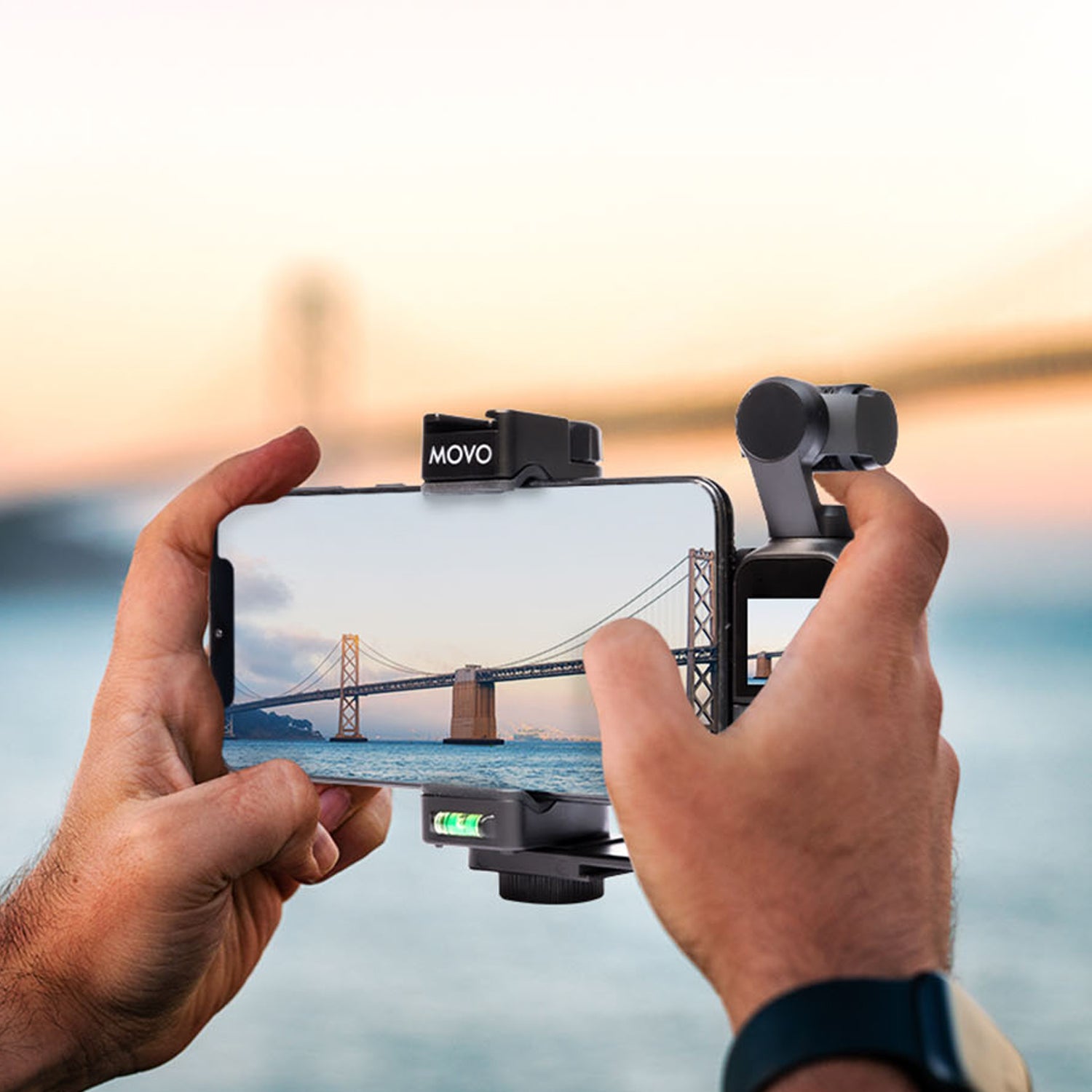 Support Téléphone Rotatif 360° Pour DJI Osmo Pocket 3 - Griffe Incluse - Compatible Trépied 1/4" - Vlogging - 6