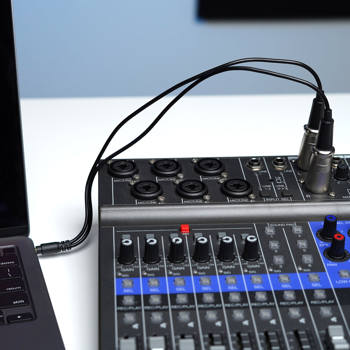 TCB7 | 3.5mm TRS Male to Dual XLR Female Audio Output Cable | Movo