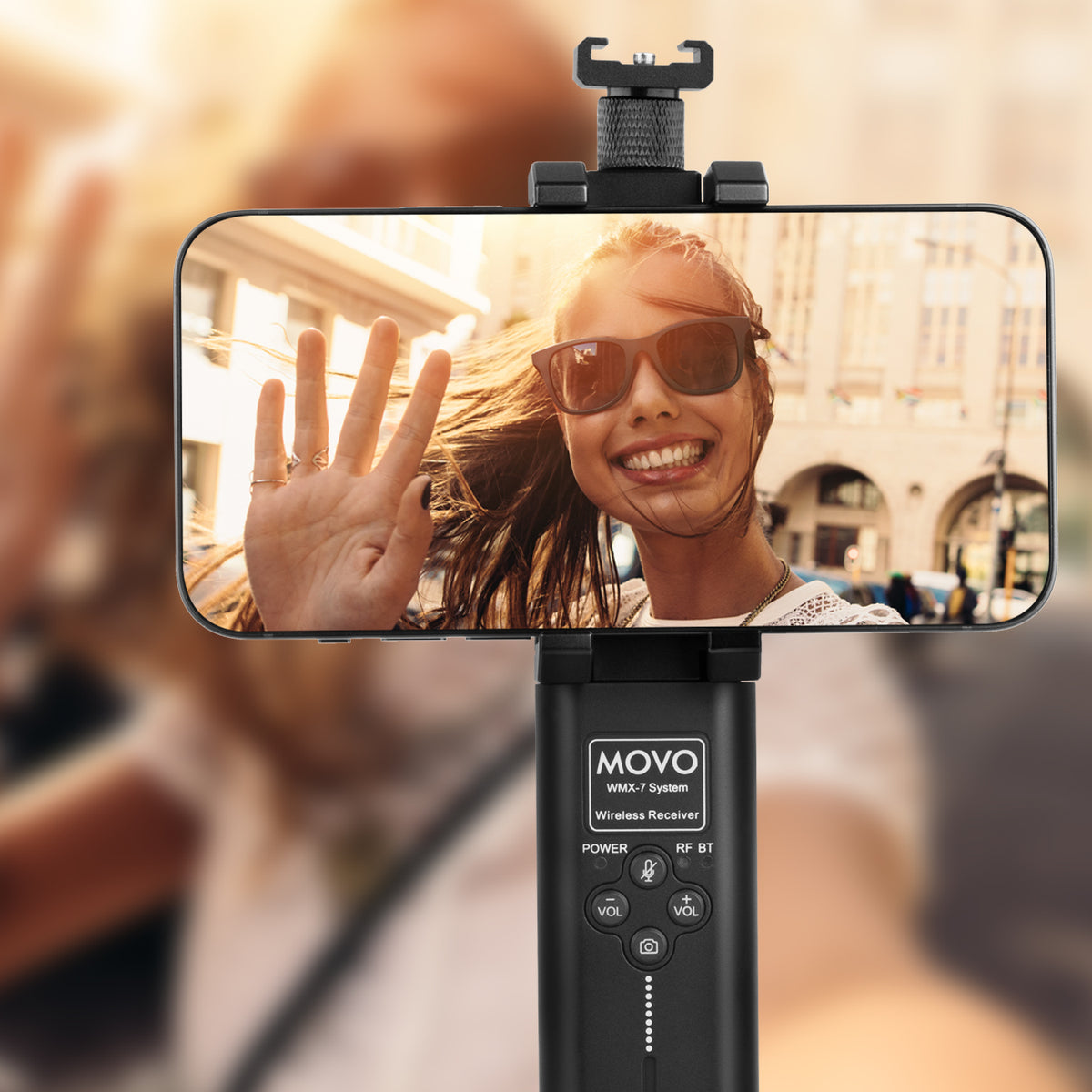 WMX-7-SP | Wireless VHF Lavalier Microphone Smartphone System | Movo