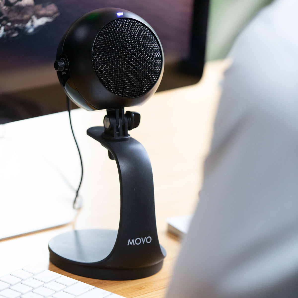 WebMic | USB Microphone with Desktop Stand | Movo