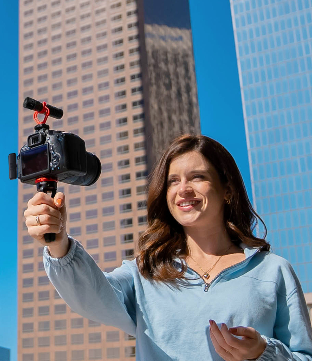 Shotgun Mic with Wireless Adapter and Tripod | Movo