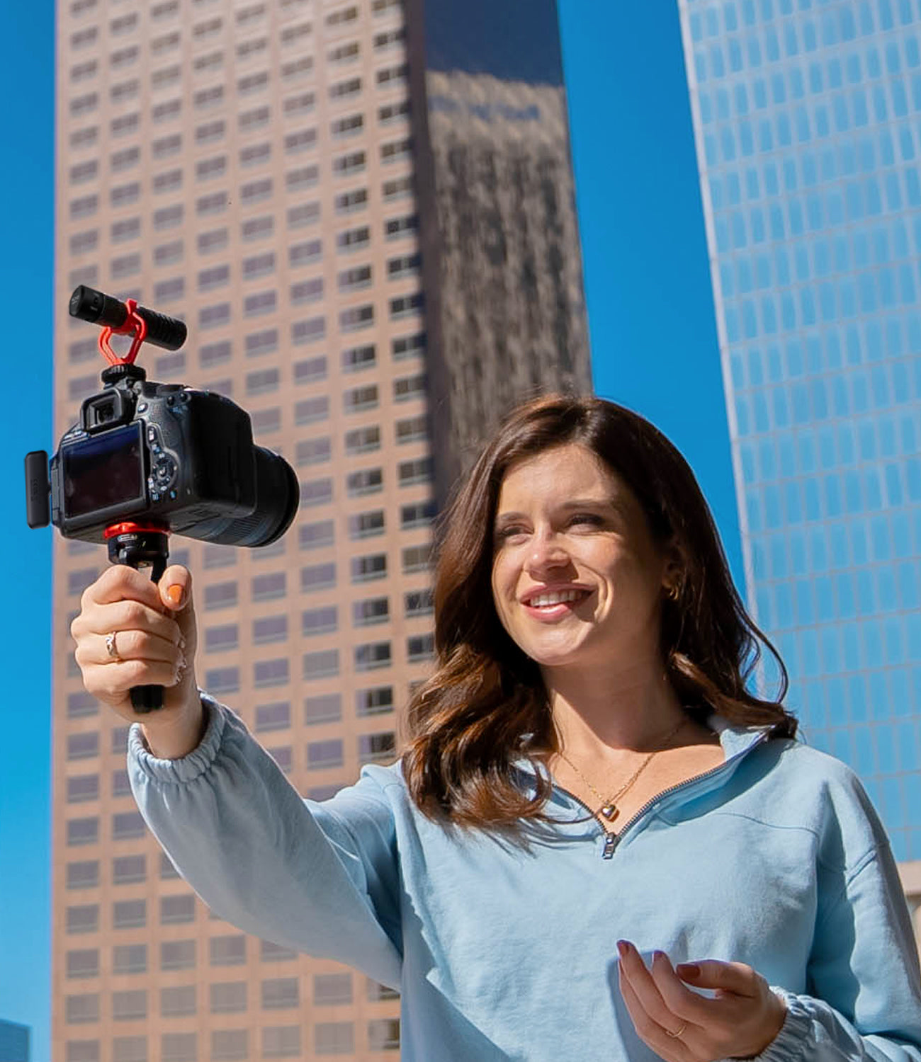 Shotgun Mic with Wireless Adapter and Tripod | Movo