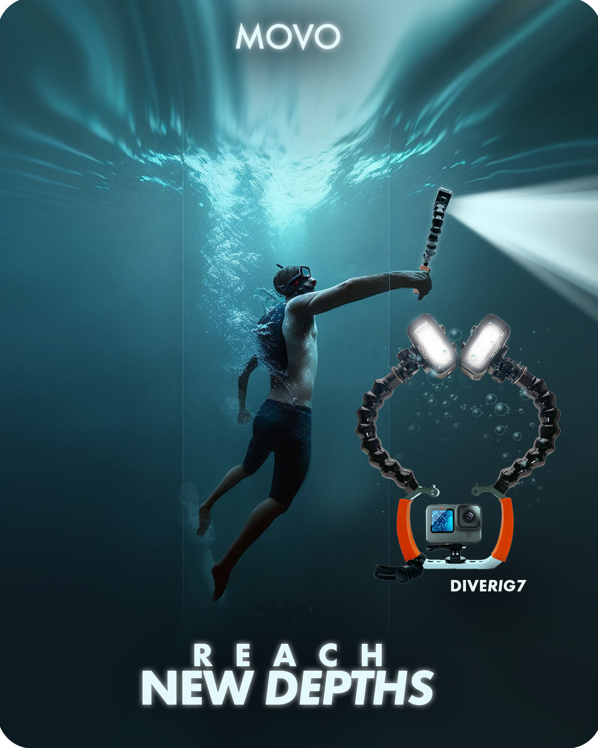 DiveRig7 | Underwater Video/Photo Diving Rig | Movo